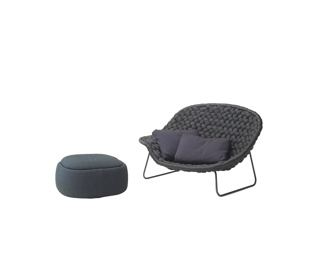 Sleek Design  Shito Pouf/Container by Paola Lenti with Fabric Options Casa Design Group