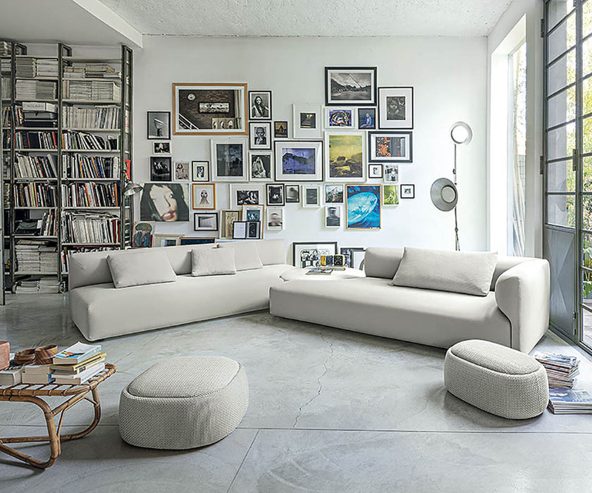 Sleek Design  Shito Pouf/Container by Paola Lenti with Fabric Options Casa Design Group