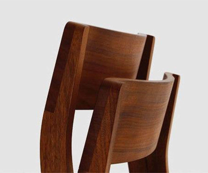 Sit Dining Chair by Zeitraum featuring solid wood construction, stackable functionality, and timeless contemporary design | Casa Design Group