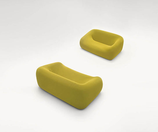 Contemporary Smile 2 Seater Sofa by Paola Lenti with Removable Upholstery Casa Design Group