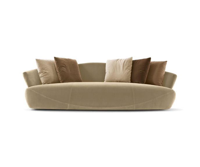 Solemyidae Sofa by Giorgetti with shell-inspired sculptural design and luxurious upholstery | Casa Design Group