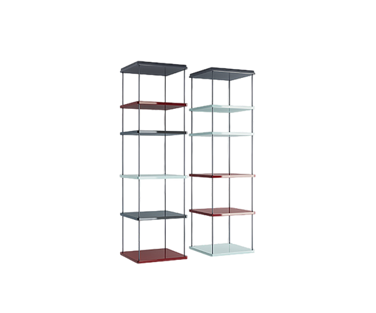 Modern Sospesa Bookshelves by Paola Lenti Shelving with Adjustable Wood Shelves Casa Design Group