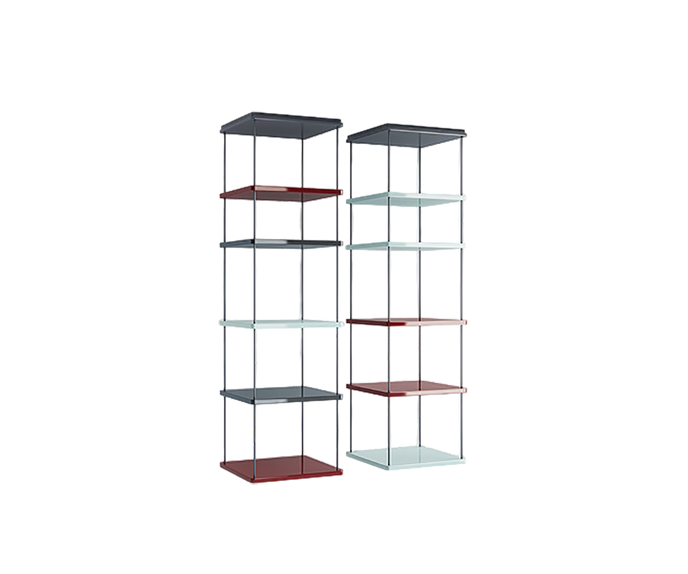 Modern Sospesa Bookshelves by Paola Lenti Shelving with Adjustable Wood Shelves Casa Design Group