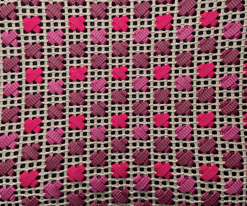 Comfortable Spezie Outdoor Pouf by Paola Lenti with Kimia Fabric Embroidery Casa Design Group