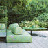 Modern Strap Outdoor Side Table by Paola Lenti with Unique Enamelled Copper Top Casa Design Group