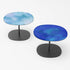 Modern Strap Outdoor Side Table by Paola Lenti with Unique Enamelled Copper Top Casa Design Group