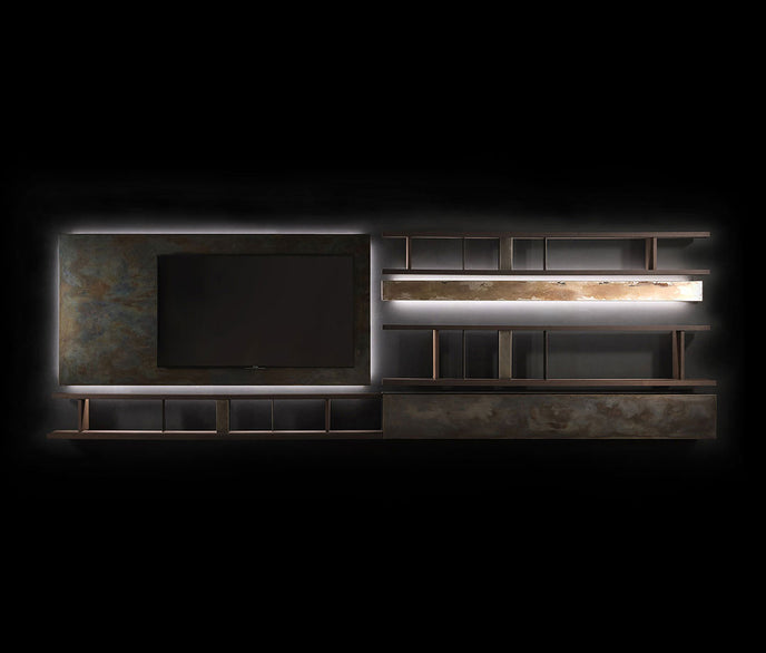 High End Style Set Bookshelves by Henge  Casa Design Group