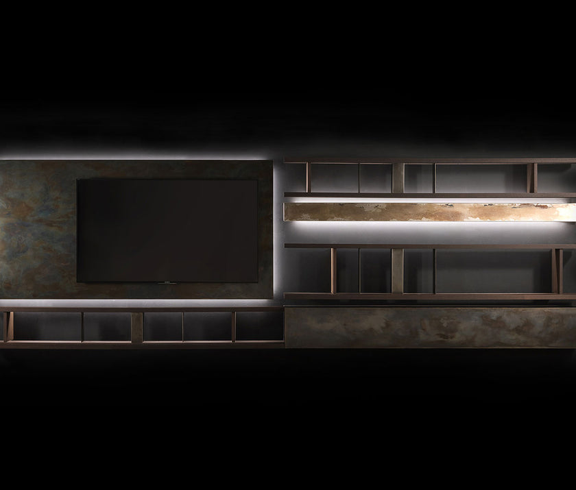 High End Style Set Bookshelves by Henge  Casa Design Group