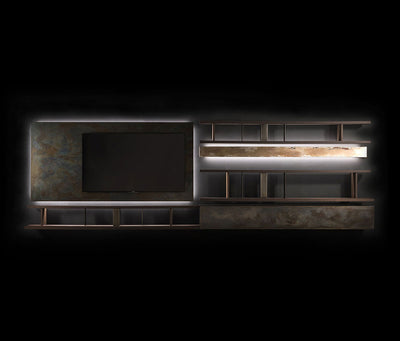 High End Style Set Bookshelves by Henge  Casa Design Group