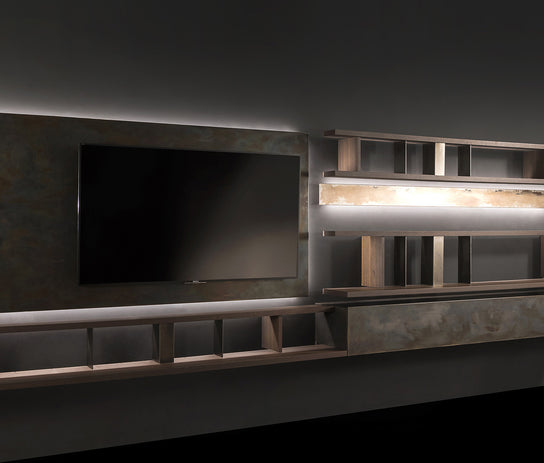 High End Style Set Bookshelves by Henge  Casa Design Group