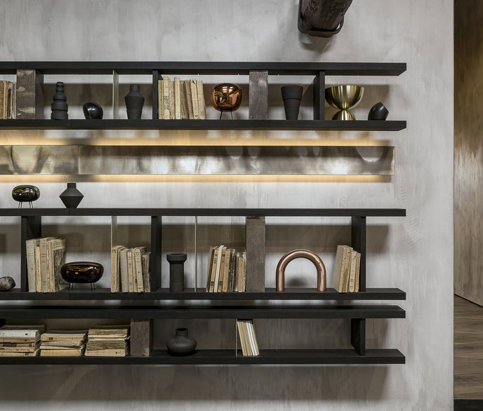 High End Style Set Bookshelves by Henge  Casa Design Group