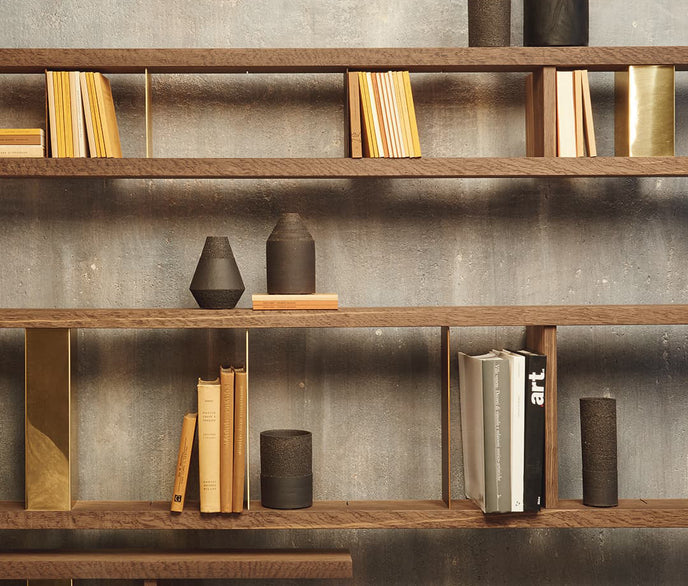 High End Style Set Bookshelves by Henge  Casa Design Group