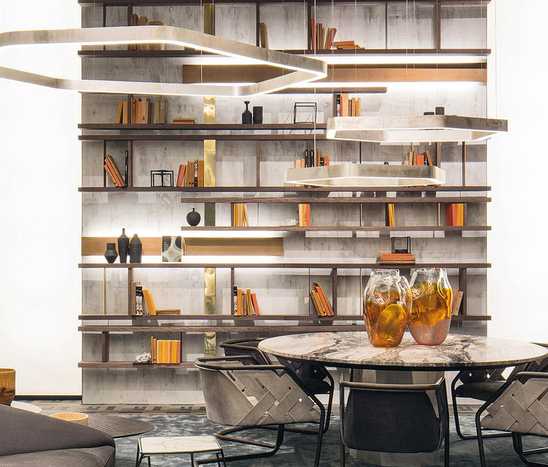 High End Style Set Bookshelves by Henge  Casa Design Group