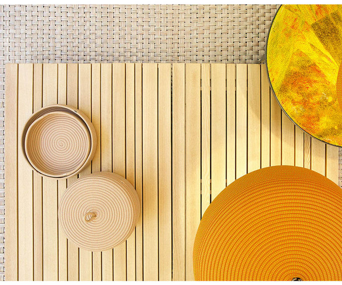 Sunset Wooden Outdoor Coffee Table by Paola Lenti Casa Design Group