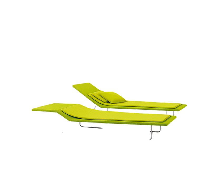 Luxury Surf Outdoor Sun Bed by Paola Lenti Featuring Adjustable Backrest Casa Design Group