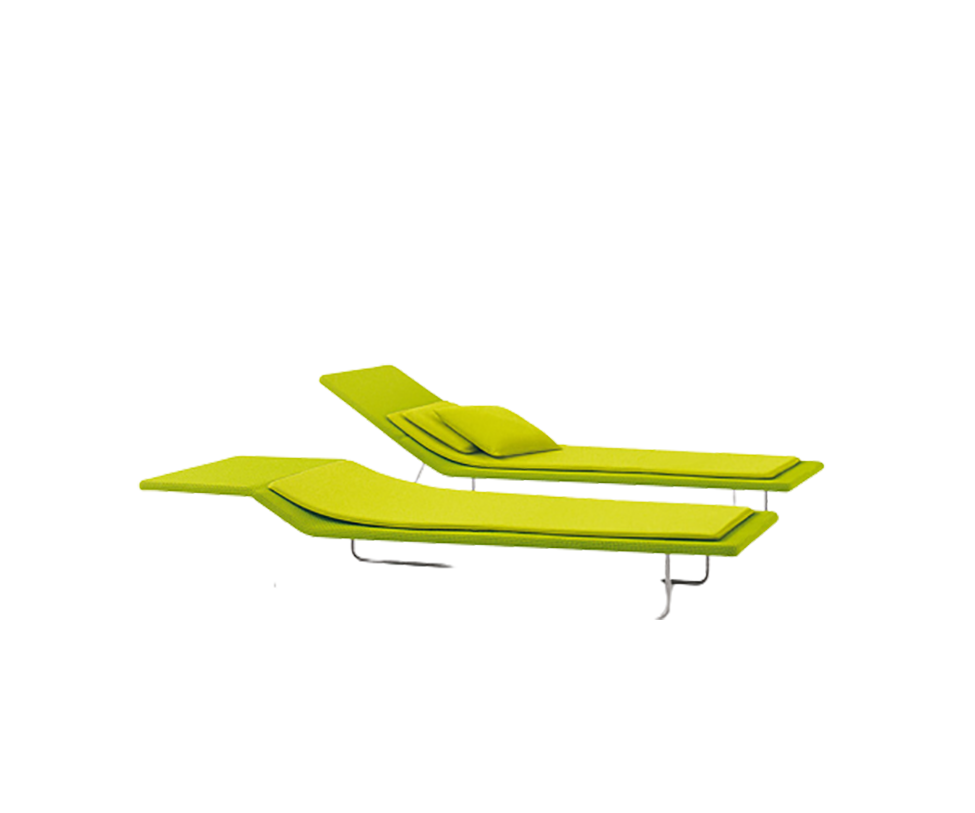 Luxury Surf Outdoor Sun Bed by Paola Lenti Featuring Adjustable Backrest Casa Design Group