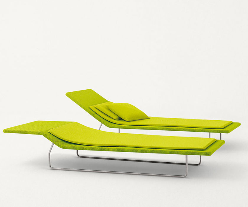Luxury Surf Outdoor Sun Bed by Paola Lenti Featuring Adjustable Backrest Casa Design Group