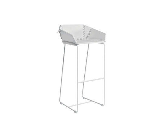 High end Textile Stool with Backrest by Gandia Blasco Casa Design