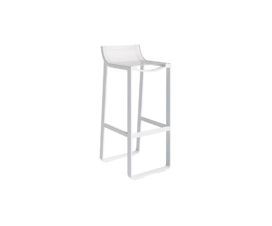 High end Flat Textil Stool with Backrest by Gandia Blasco Casa Design