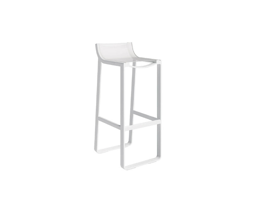 High end Flat Textil Stool with Backrest by Gandia Blasco Casa Design