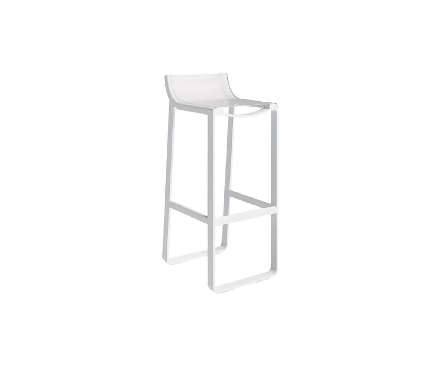 High end Flat Textil Stool with Backrest by Gandia Blasco Casa Design