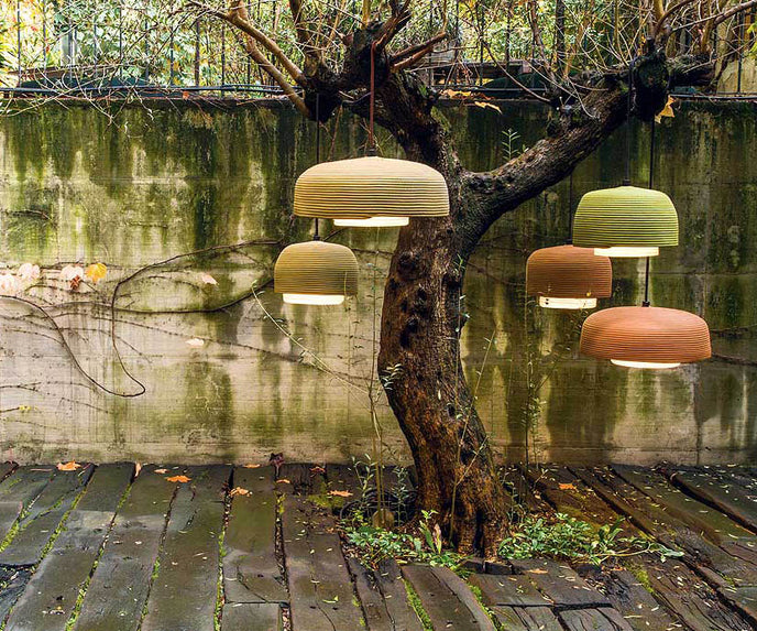 Contemporary Taiki Outdoor Suspension Lamp by Paola Lenti Perfect for Outdoor Spaces Casa Design Group