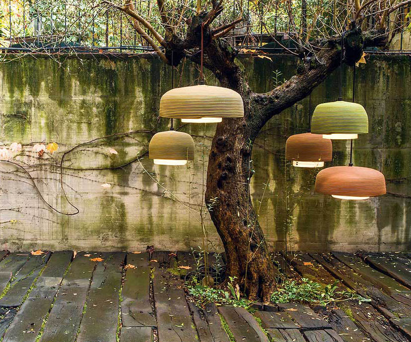 Contemporary Taiki Outdoor Suspension Lamp by Paola Lenti Perfect for Outdoor Spaces Casa Design Group