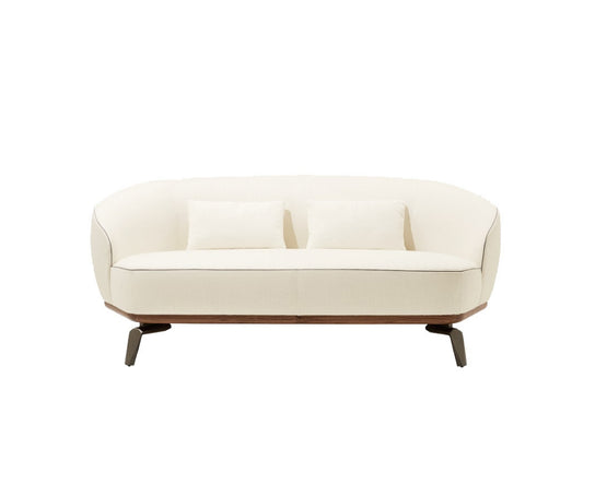 Tamino Sofa by Giorgetti with Canaletto walnut structure and refined contemporary design | Casa Design Group