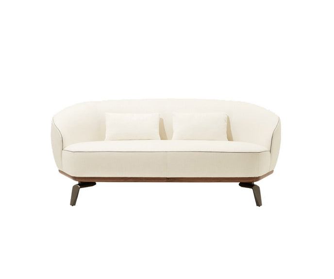 Tamino Sofa by Giorgetti with Canaletto walnut structure and refined contemporary design | Casa Design Group