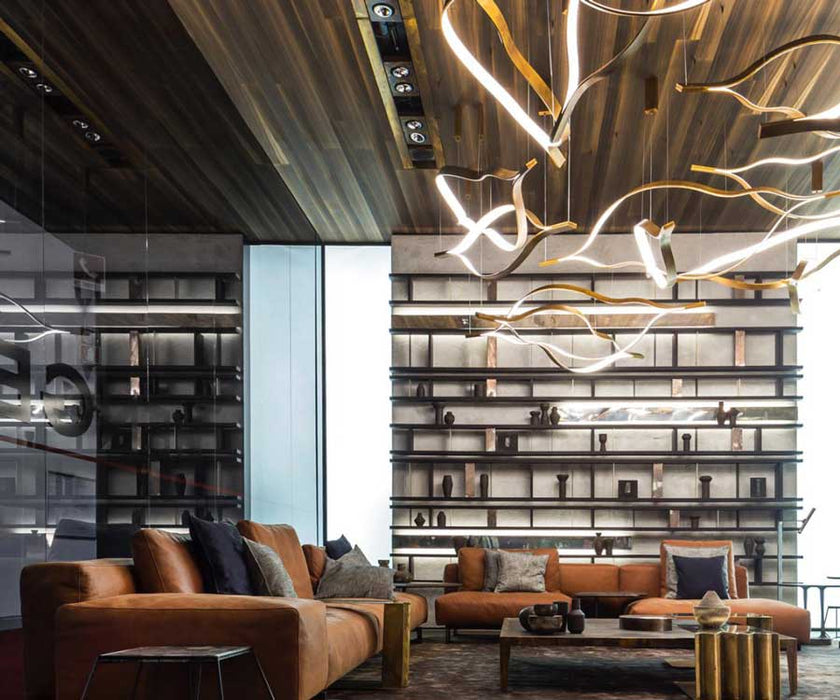 High End Tape Light Suspension by Henge Casa Design Group