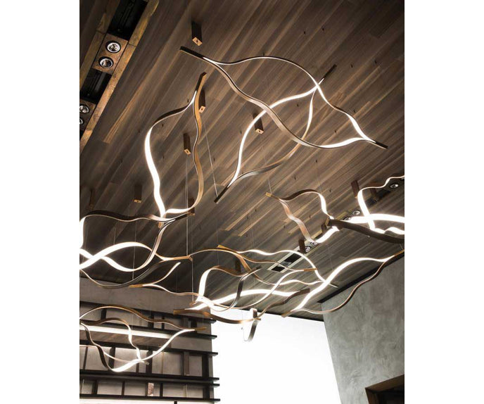 High End Tape Light Suspension by Henge Casa Design Group
