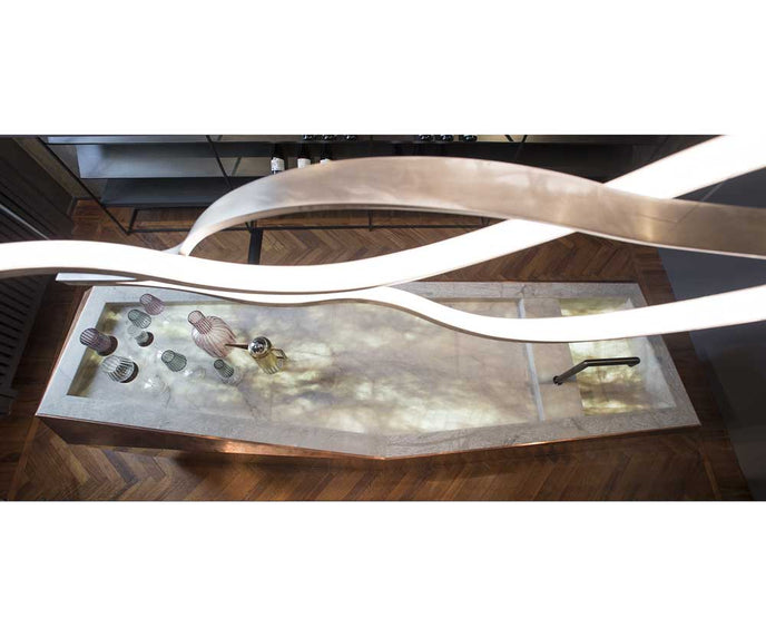 High End Tape Light Suspension by Henge Casa Design Group