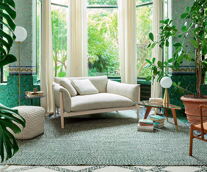 Comfortable Tapio Sofa by Paola Lenti for Contemporary Living Spaces Casa Design Group