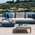 Luxury Teka 008 Outdoor Coffee Table by Roda with Teak Frame | Casa Design Group