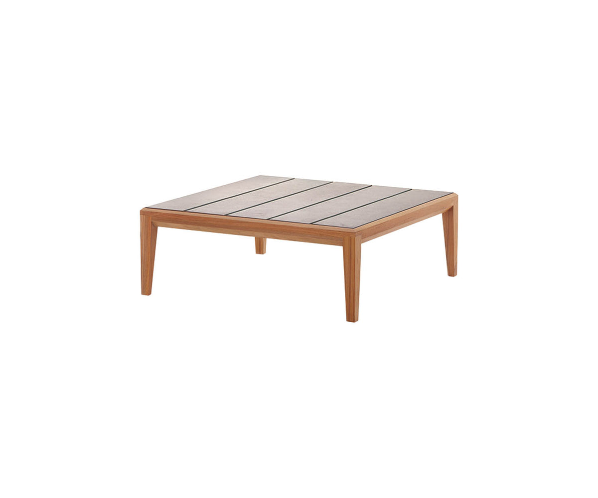 Luxury Teka 008 Outdoor Coffee Table by Roda with Teak Frame | Casa Design Group