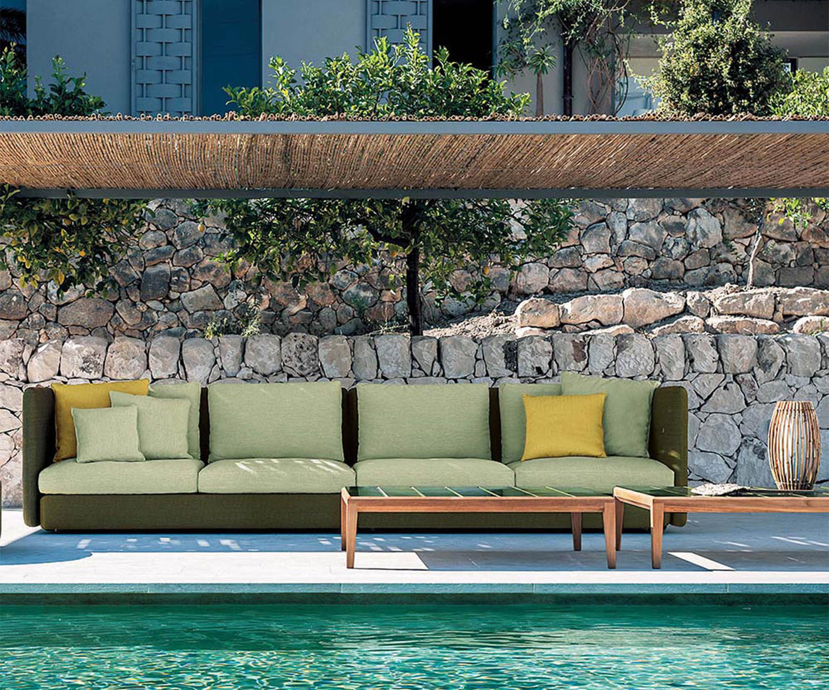 Teak Contemporary Teka 009 Outdoor Coffee Table by Roda | Casa Design Group