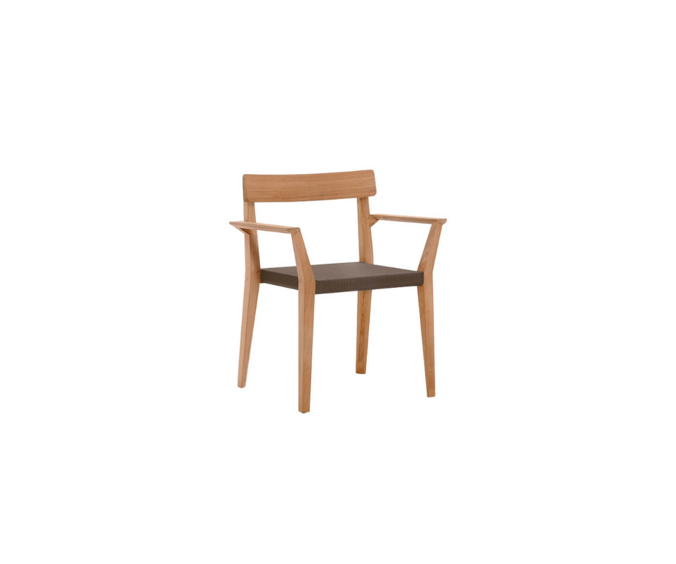 Teak Frame Teka 172 Outdoor Dining Armchair by Roda | Casa Design Group