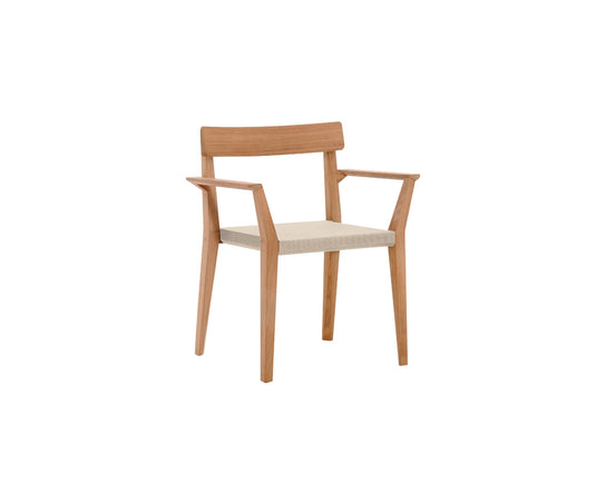 Teak Frame Teka 172 Outdoor Dining Armchair by Roda | Casa Design Group