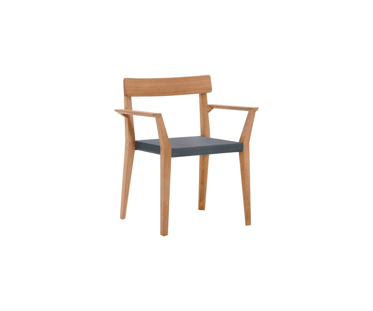 Teak Frame Teka 172 Outdoor Dining Armchair by Roda | Casa Design Group