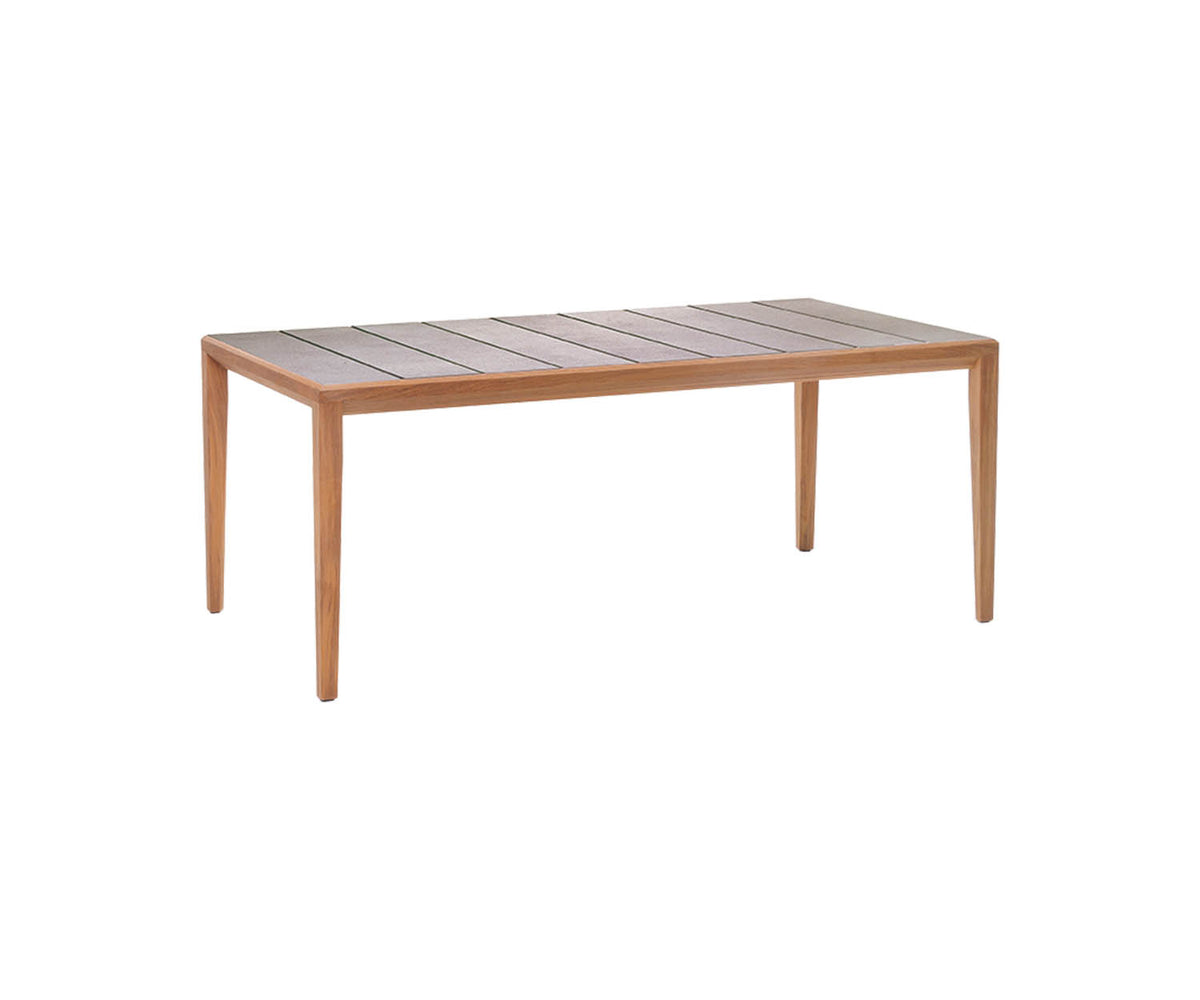 Contemporary Teka 173 Outdoor Teak Dining Table by Roda | Casa Design Group