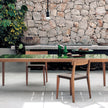 Contemporary Teka 174 Teak Outdoor Dining Table by Roda | Casa Design Group