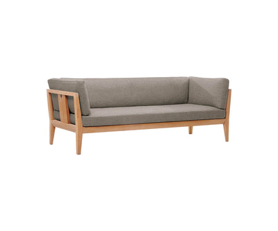 Luxury Teka Outdoor Sofa by Roda with Teak Frame and Cushions | Casa Design Group