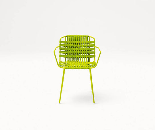 Hand-woven Telar Outdoor Chair by Paola Lenti Ideal for Outdoor Dining Settings Casa Design Group