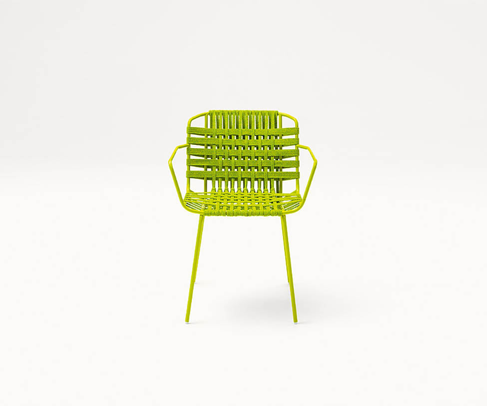 Hand-woven Telar Outdoor Chair by Paola Lenti Ideal for Outdoor Dining Settings Casa Design Group