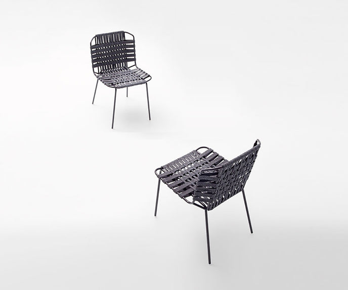 Hand-woven Telar Outdoor Chair by Paola Lenti Ideal for Outdoor Dining Settings Casa Design Group