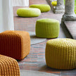 Tide Outdoor Pouf by Paola Lenti Handwoven Rope Pouf for Outdoor Comfort Casa Design Group