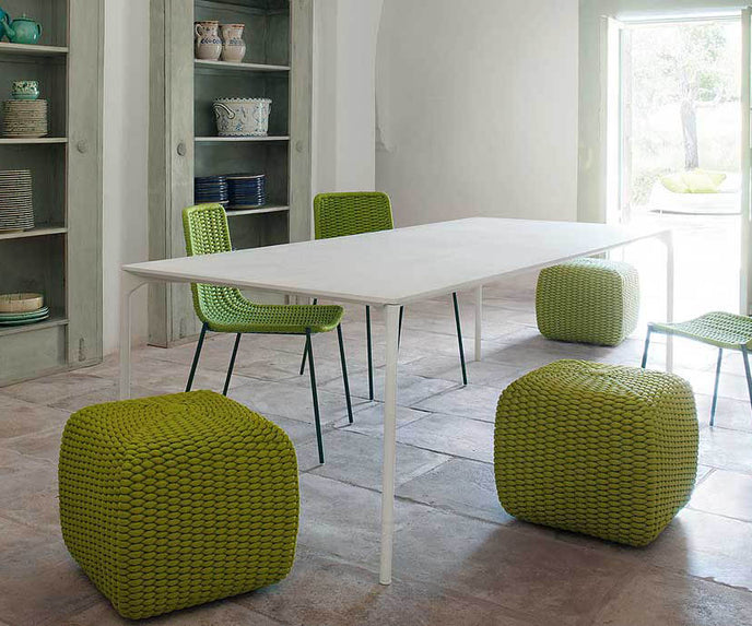 Tide Outdoor Pouf by Paola Lenti Handwoven Rope Pouf for Outdoor Comfort Casa Design Group