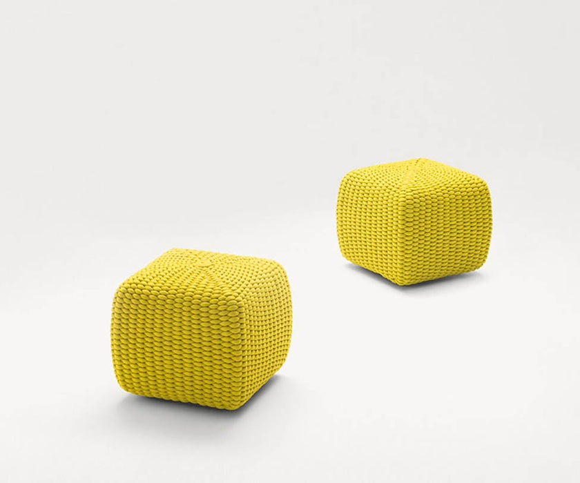Tide Outdoor Pouf by Paola Lenti Handwoven Rope Pouf for Outdoor Comfort Casa Design Group