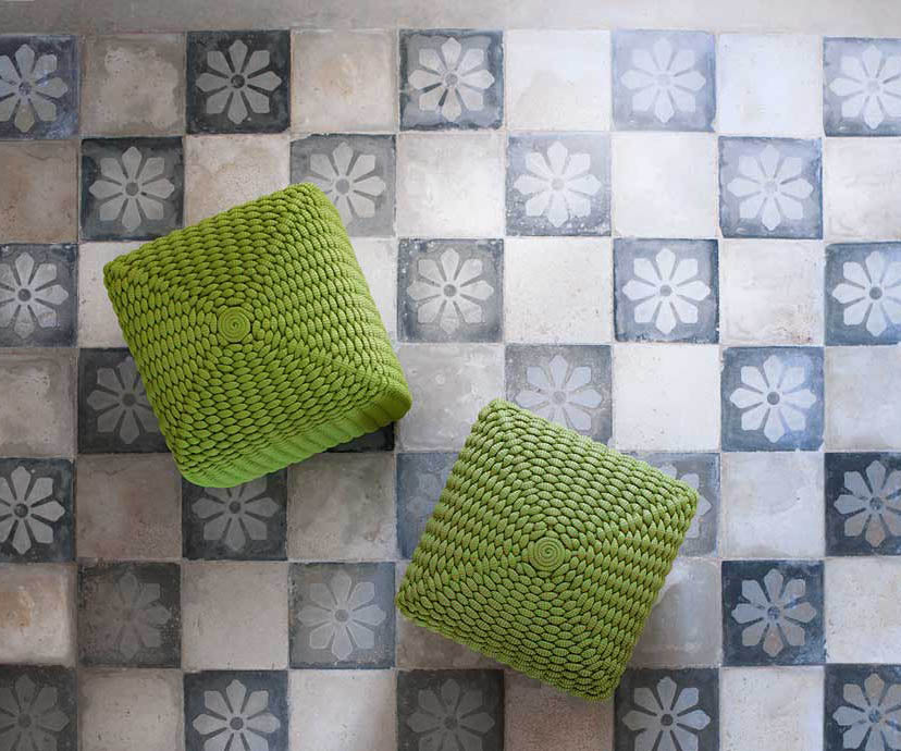 Tide Outdoor Pouf by Paola Lenti Handwoven Rope Pouf for Outdoor Comfort Casa Design Group