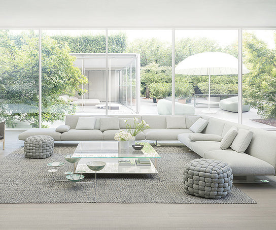 High-end Tobit Outdoor Pouf by Paola Lenti for Outdoor Comfort Casa Design Group